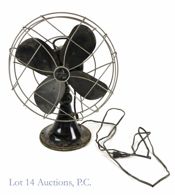 1940s Emerson Electric Oscillating Fan - Black (1 of 8)