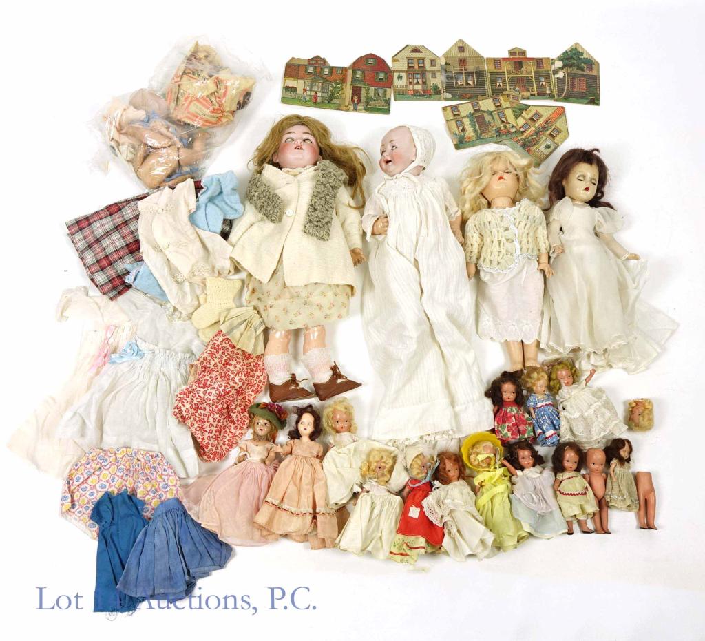 Mid Century Bisque and Composition Dolls (1 of 8)