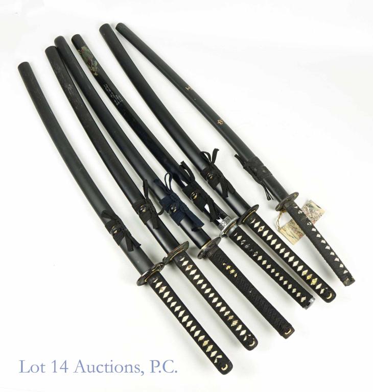 6 Piece Samurai Style Sword Set (1 of 9)