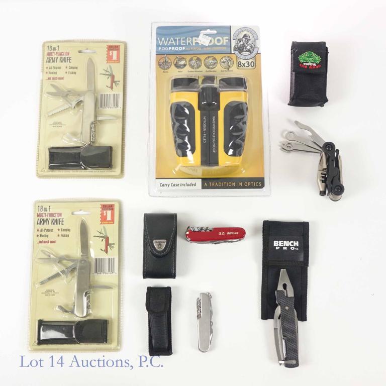 Camping Gear (Binoculars, Knives, Bike Tools) (1 of 8)