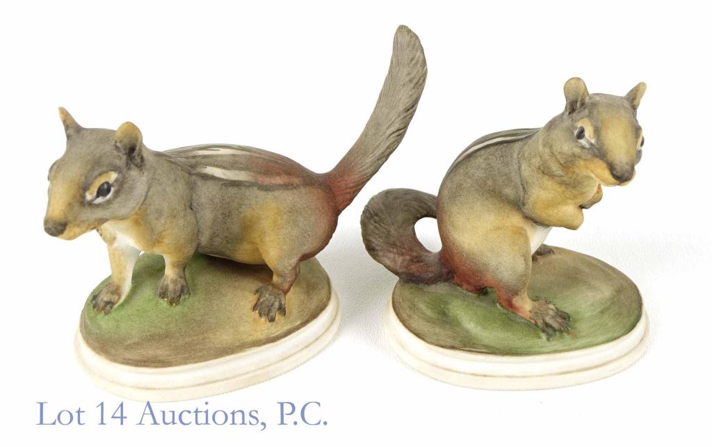 Edward Marshall Boehm Porcelain Chipmunks (2) (1 of 5)