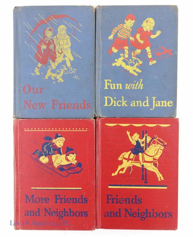 Dick and Jane Children Reading School Books (4) (1 of 11)