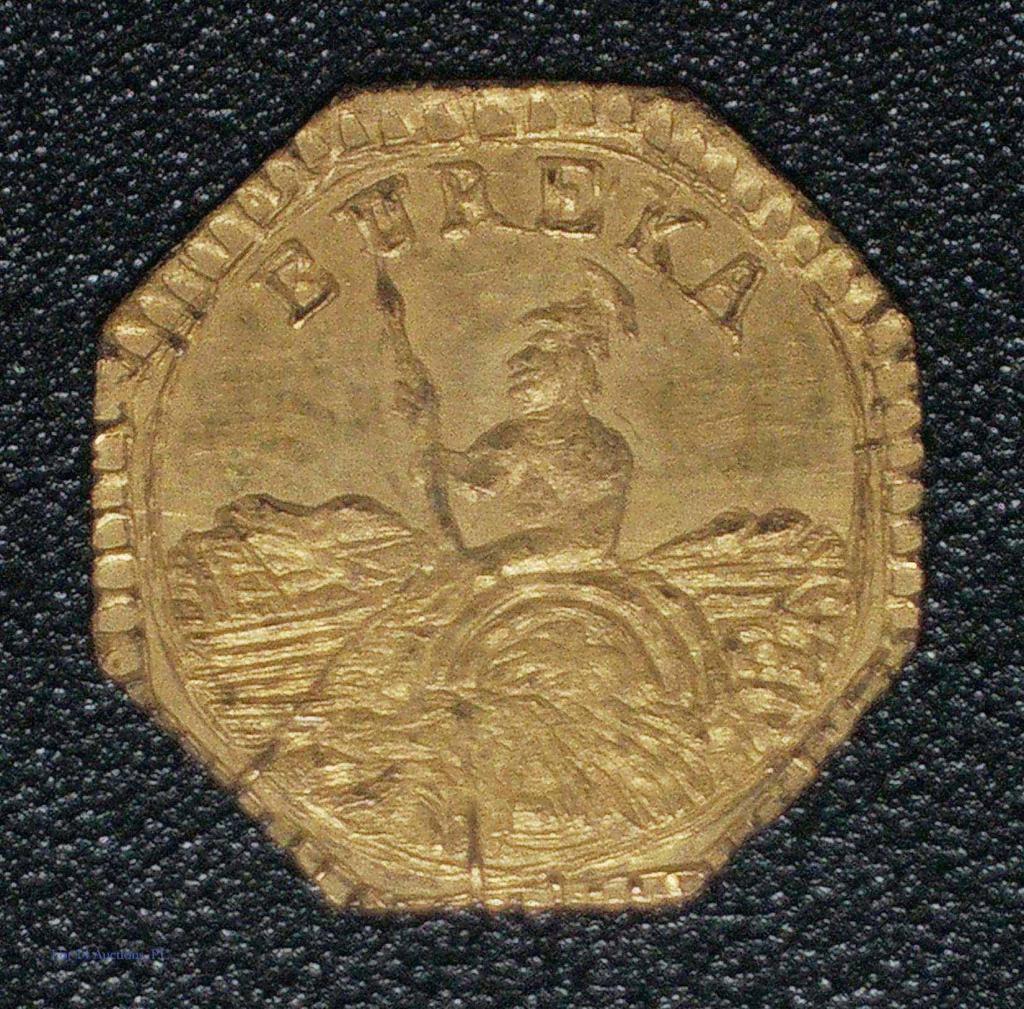 1884 California Gold Token (Oct Arms of Cal) (1 of 4)