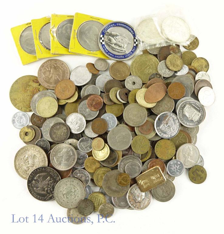 World Coins & Tokens - Some Silver (3 Pounds) (1 of 5)