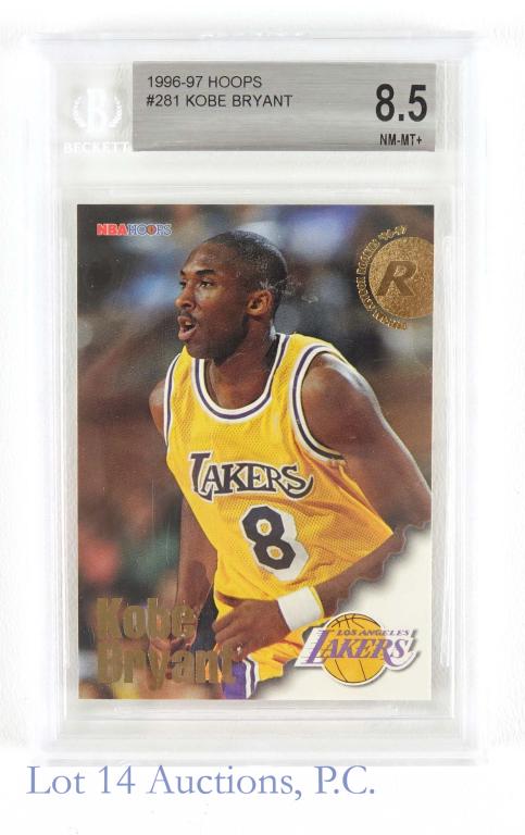 1996 Hoops Kobe Bryant NBA Rookie Card (BGS 8.5) (1 of 3)