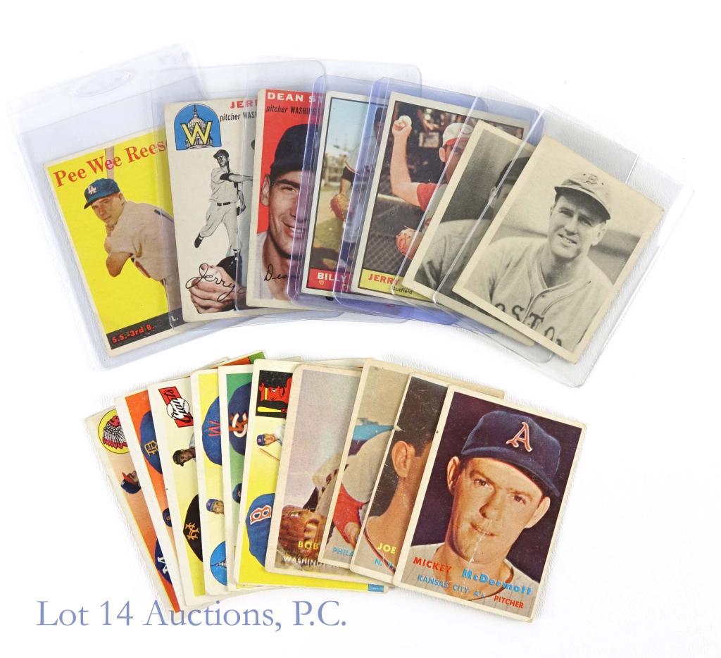 1939-1961 Topps / Play Ball Baseball Cards (17) (1 of 5)