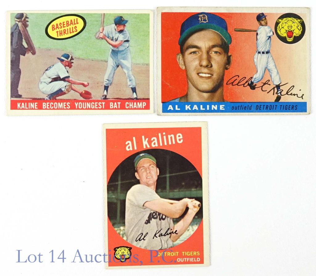1955 & 1959 Topps Al Kaline Baseball Cards (3) (1 of 5)