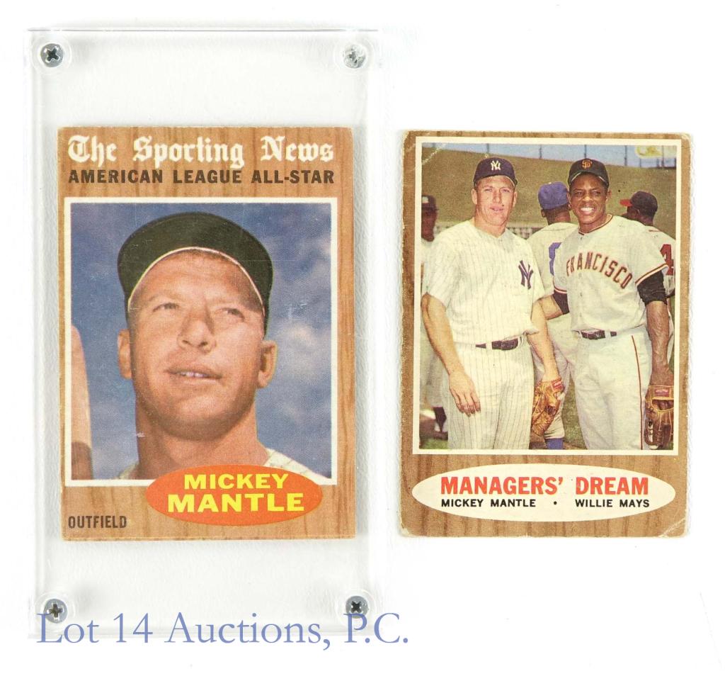 1962 Topps Mickey Mantle Baseball Cards (2) (1 of 7)