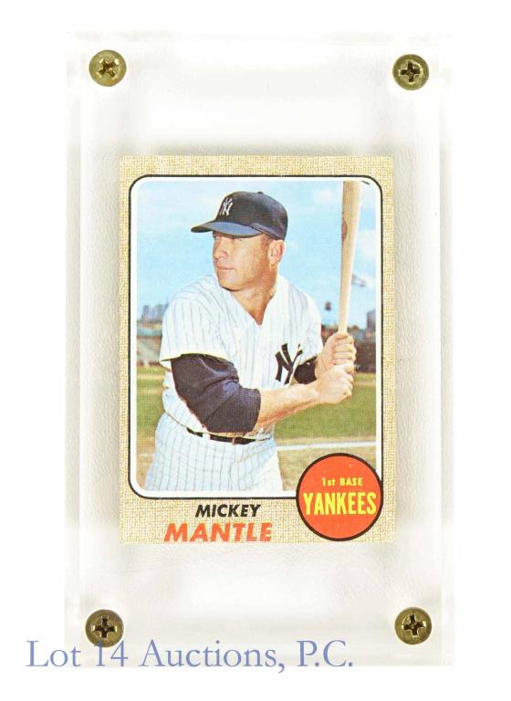 1968 Topps #280 Mickey Mantle Baseball Card (1 of 4)