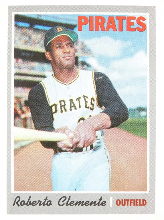 1970 Topps #350 Roberto Clemente Baseball Card (1 of 2)