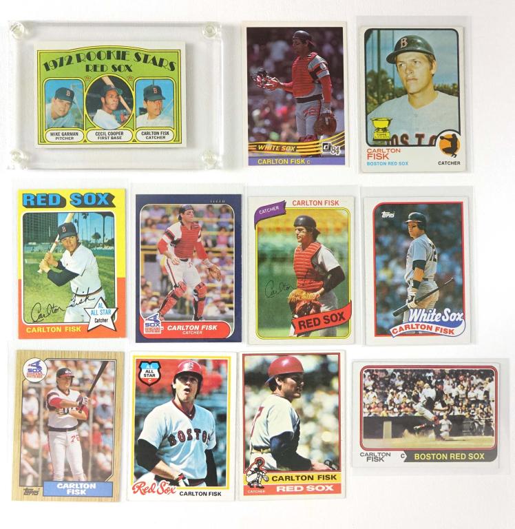 1972-1989 Topps Carlton Fisk Baseball Cards (RC) (1 of 9)