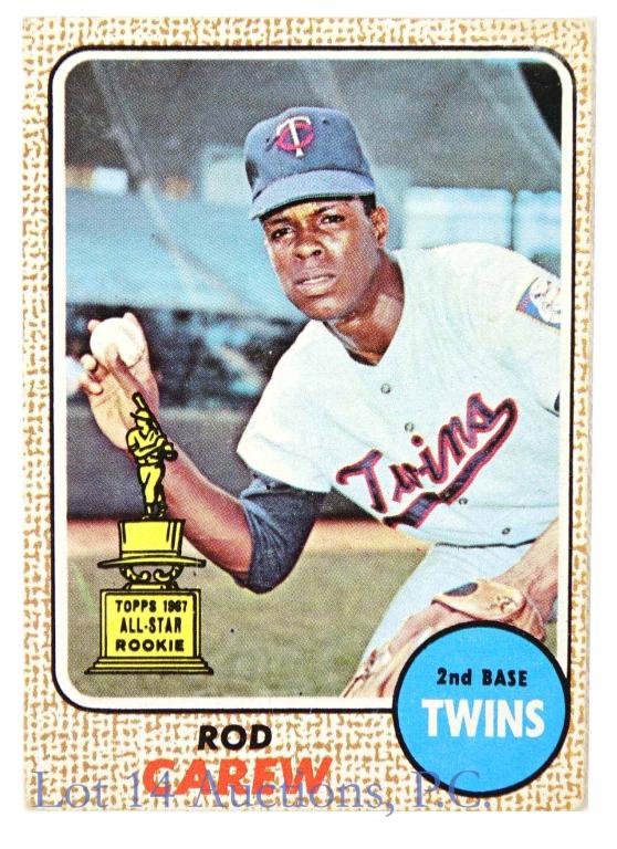 1968 Topps #80 Rod Carew Baseball Rookie Card (1 of 4)