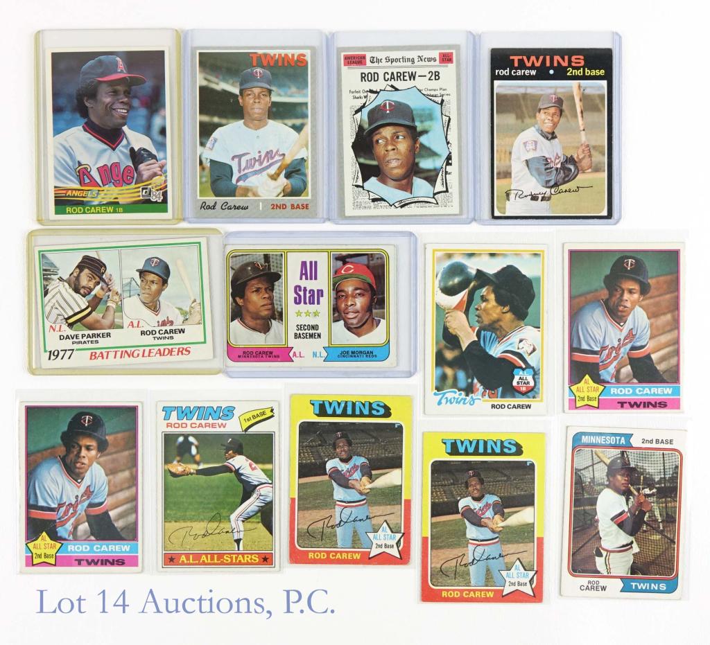 1970-1986 Topps Rod Carew Baseball Cards (35+) (1 of 5)