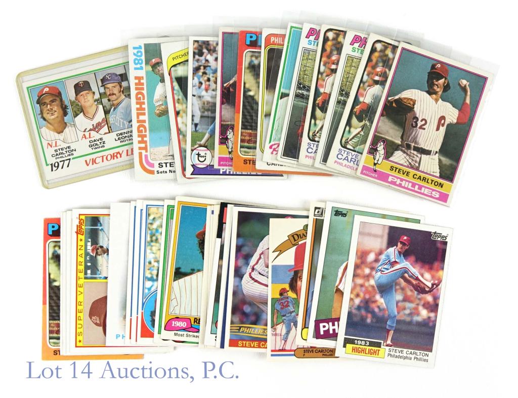 1973-1986 Topps Steve Carlton Baseball Cards (35) (1 of 6)