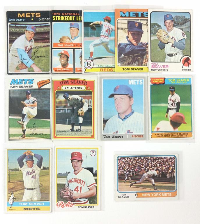 1970-1979 Topps Tom Seaver Baseball Cards (12) (1 of 7)