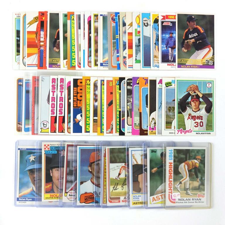 1973-1990 Topps Nolan Ryan Baseball Cards (55+) (1 of 7)