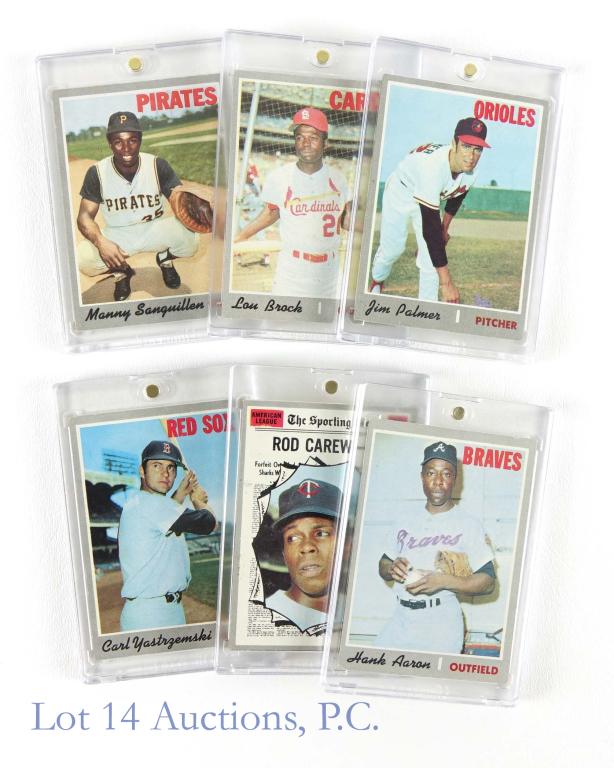 1970 Topps MLB Baseball Cards (HOF) (6) (1 of 7)