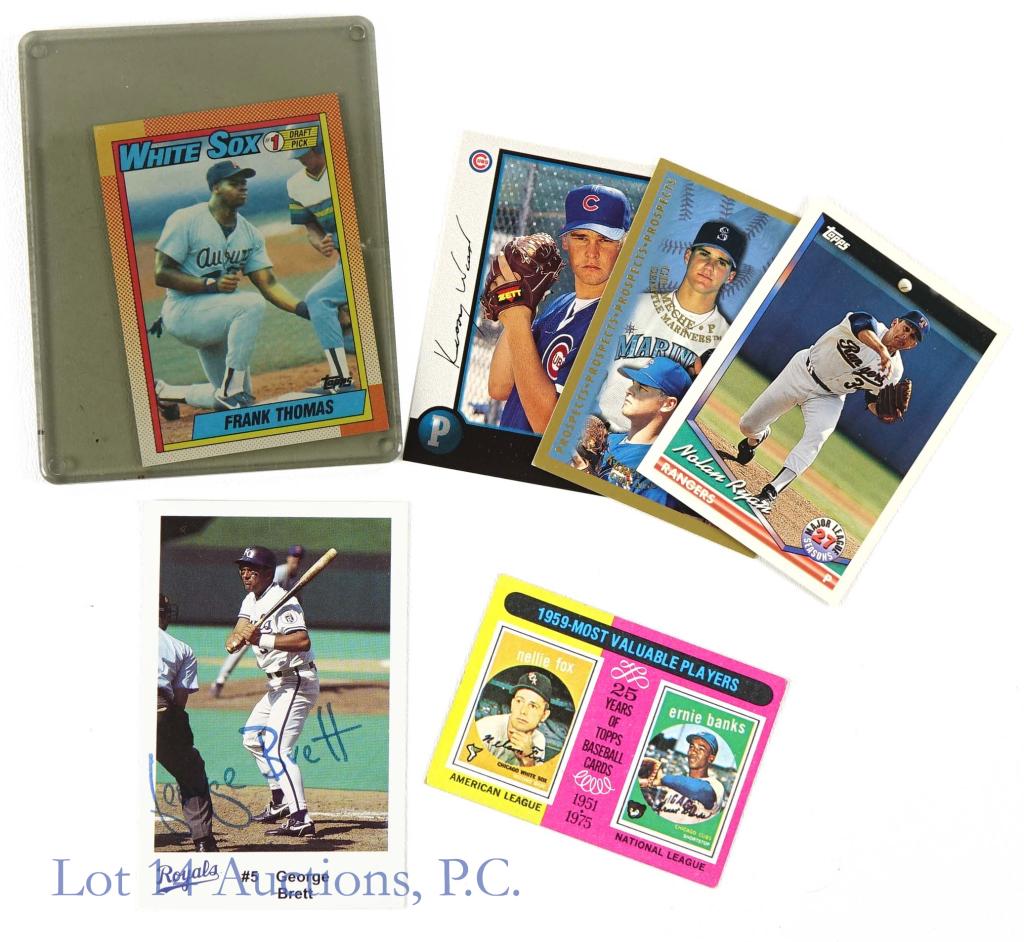 1980s / 1990s Baseball Rookie Cards (Some Signed) (1 of 6)