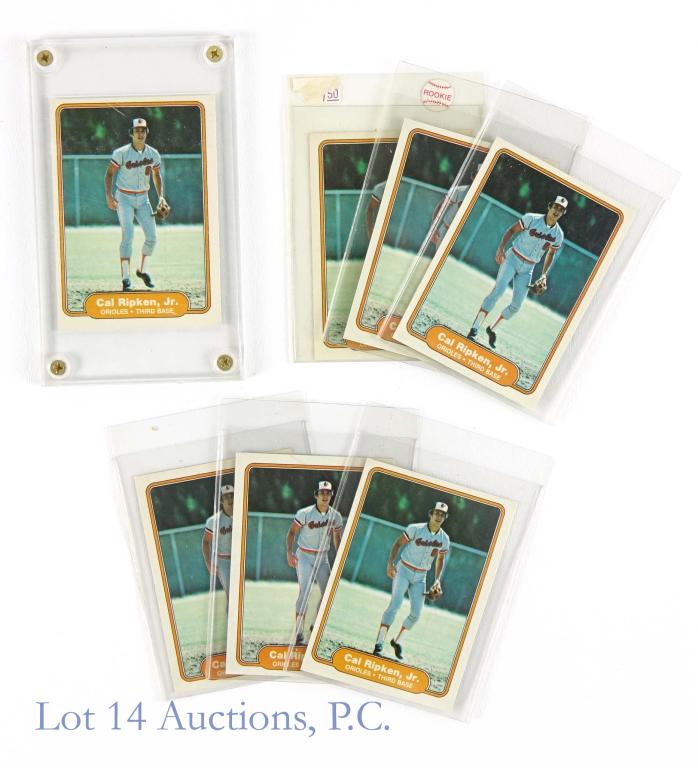 1982 Fleer #176 Cal Ripken Jr Rookie Cards (7) (1 of 5)