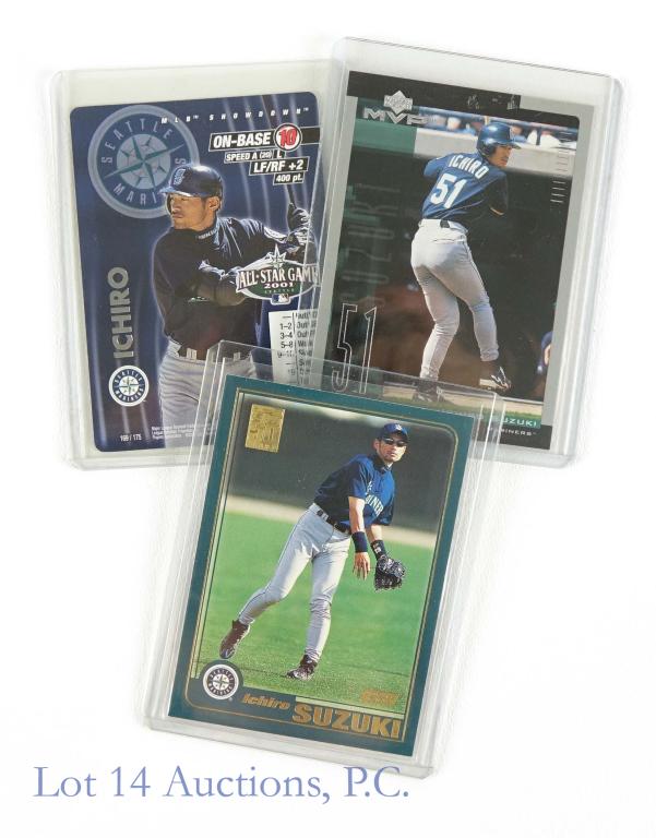 Topps / Upper Deck Ichiro Suzuki Rookie Cards (3) (1 of 4)