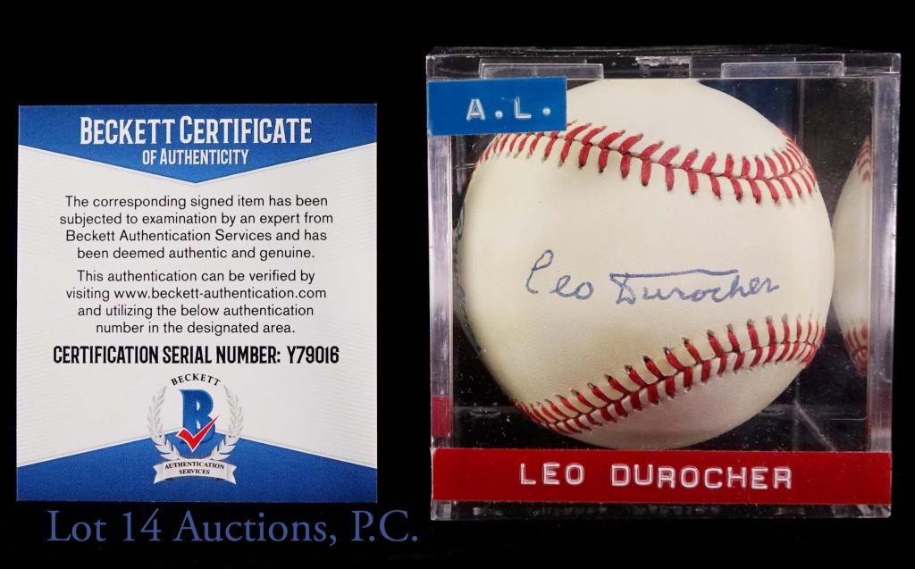 Leo Durocher Signed Baseball (Beckett COA) (1 of 7)