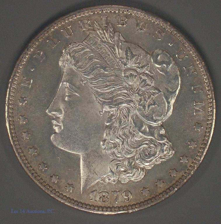 1879-s Morgan Silver Dollar (GEM BU? - WOW!) (1 of 4)