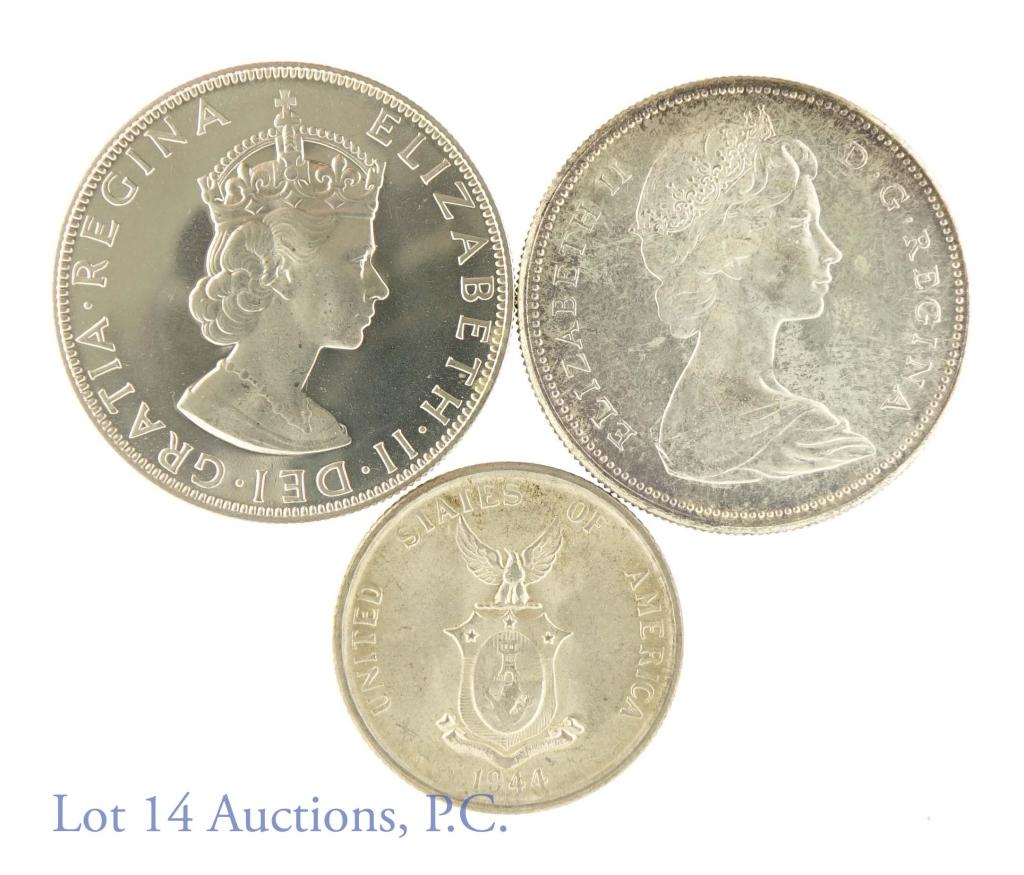 Mid-Century World Silver Coins - Nice Condition (1 of 2)