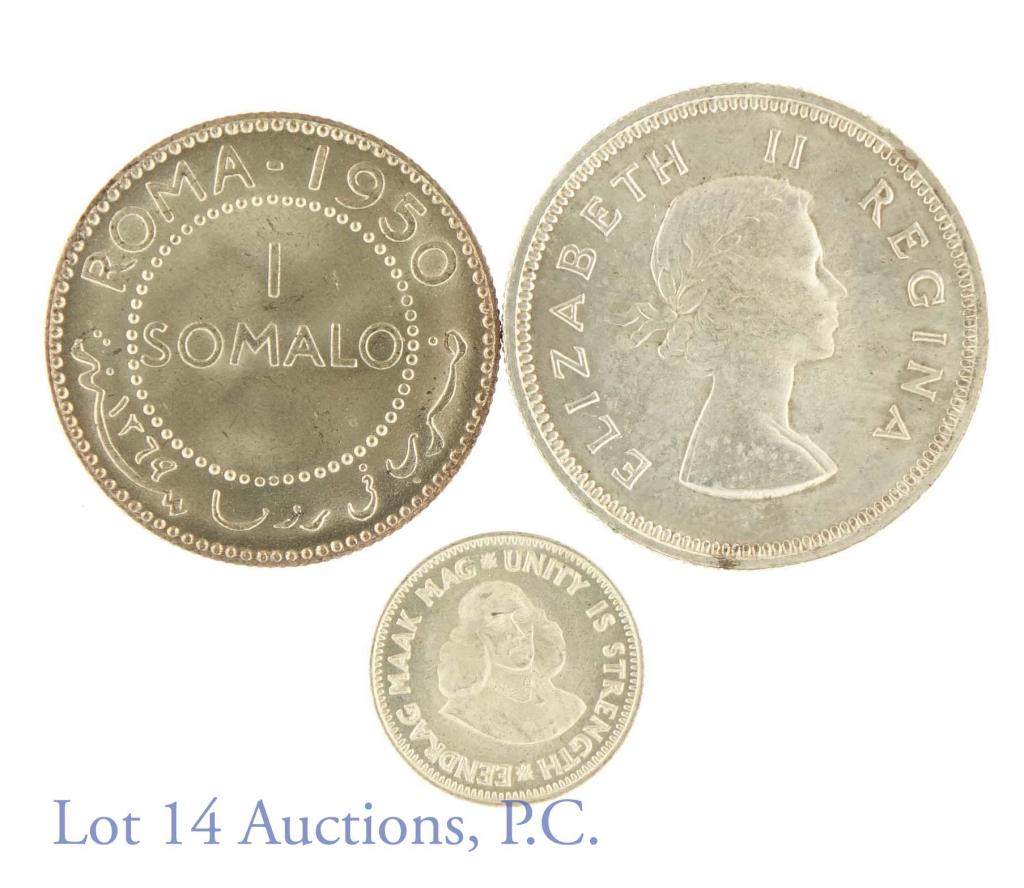 Mid-Century Silver African Coins (3) (1 of 2)