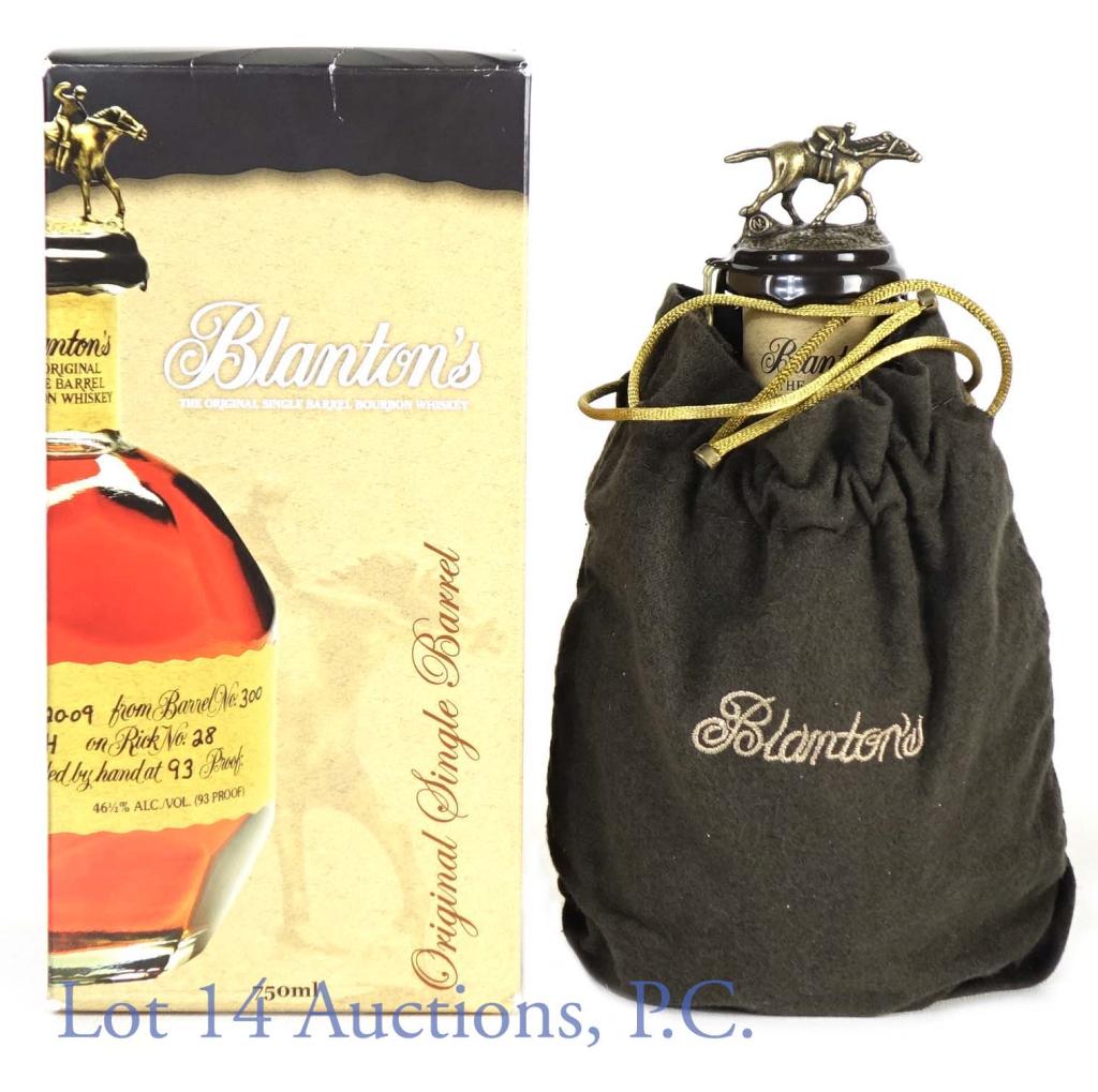 2017 Blanton's Bourbon - Loch & K(e)Y: *** IF YOU MAY NEED SHIPPING, PLEASE CALL US BEFORE BIDDING ON BOTTLES! 847-625-0555. *** Blanton's single barrel bourbon whiskey. 93 proof. 750 ml. Dumped 10-19-17. Barrel No. 206. Warehouse "H". Ric