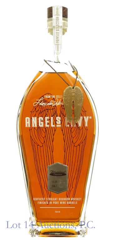 Angel's Envy Bourbon (Kenwood Liquors Pick): *** IF YOU MAY NEED SHIPPING, PLEASE CALL US BEFORE BIDDING ON BOTTLES! 847-625-0555. *** Angel's Envy Kentucky Straight Bourbon Whiskey, finished in port wine barrels. 53.35% abv. 106.7 proof. 750 ml