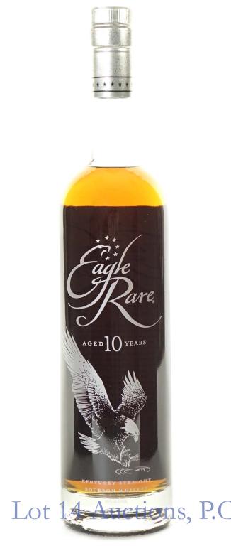 Eagle Rare 10 Year Bourbon Whiskey: Eagle Rare Kentucky straight bourbon whiskey. Aged 10 years. 750 ml. 45% ABV.