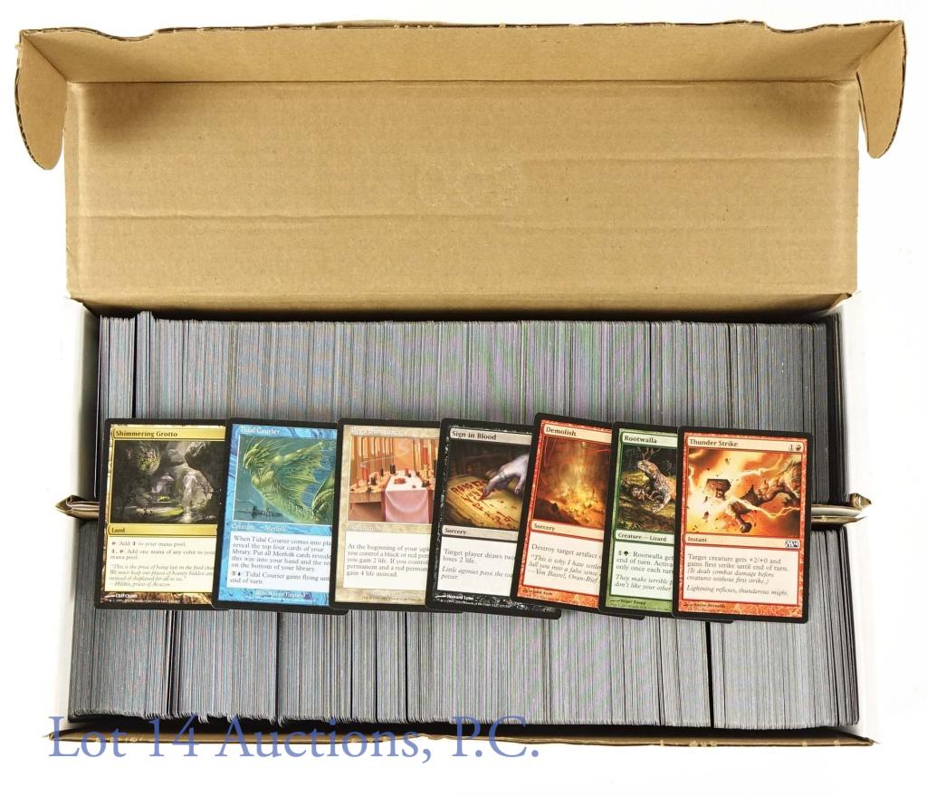 Magic The Gathering (MTG) Trading Cards (1250+): Magic The Gathering (MTG) Trading Cards (1250+ Cards Total). Includes (2) long boxes filled with Uncommon (silver) & Common (black) cards ranging from 1994-2015.