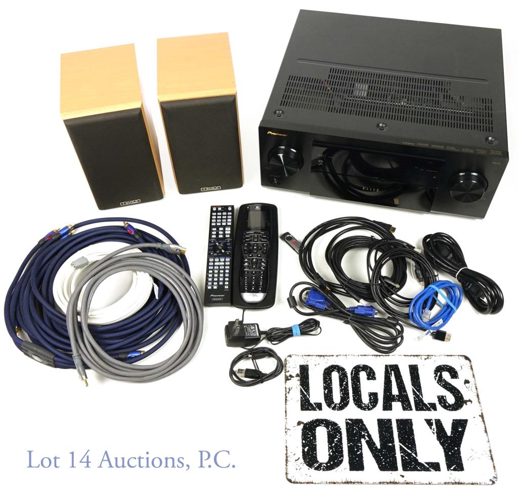 Pioneer Elite VSX53 Receiver & Accessories ***: *** LOCAL PICK UP or 3rd Party shipping ONLY! Lot 14 Auctions will NOT ship this lot from our facility. Winning bidder will pick this up from our location, or will authorize us to drop this off at a l