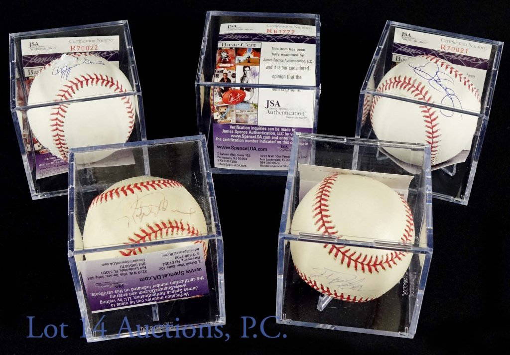 5 Signed Baseballs With Jsa Coa #39 s Dent Smith Auction 5 Signed Baseballs With Jsa Coa #39 s Dent Smith Auction
