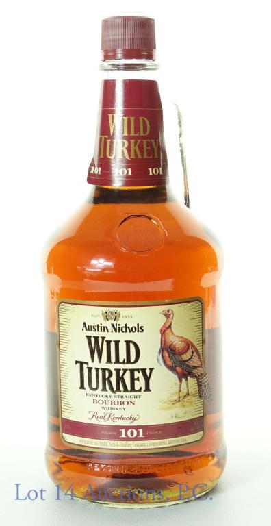 Austin Nichols Wild Turkey Bourbon (1.75 L): Austin Nichols Wild Turkey Kentucky straight bourbon whiskey. 101 proof. 1.75 liters.
