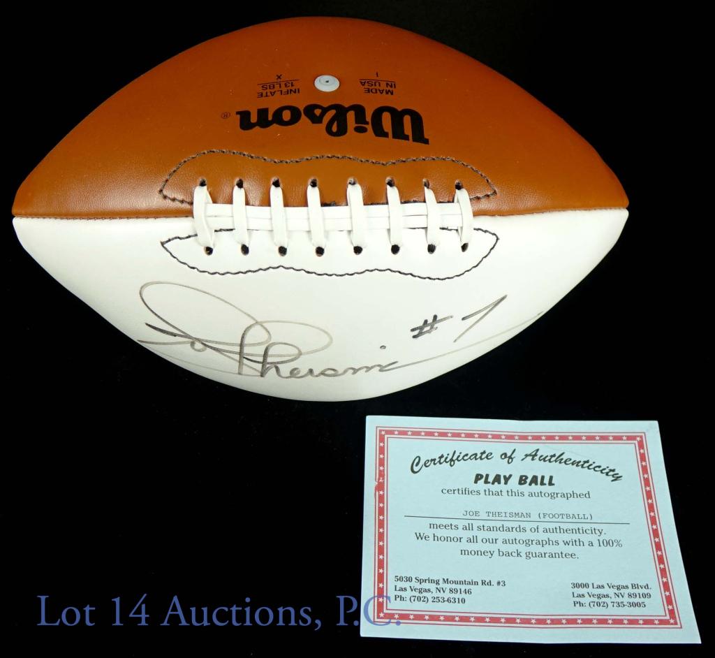 Joe Theismann Signed Wilson Football (PlayBall) (1 of 4)