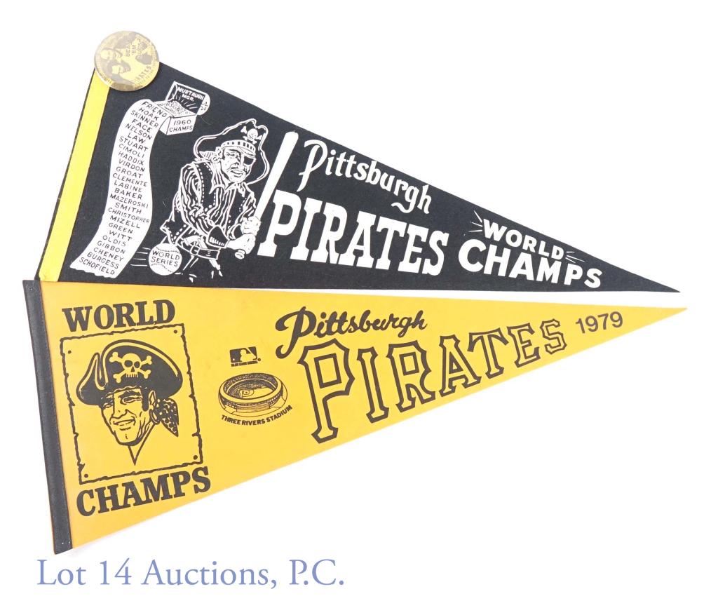 1960-1979 Pittsburgh Pirates Pennant Flags (2) (1 of 7)