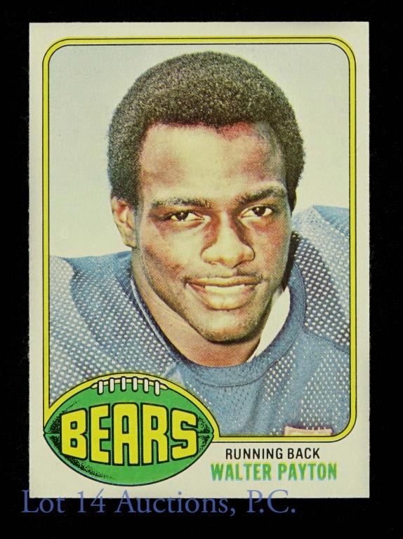 A 1976 Topps Walter Payton Rookie Football Card No. 148 sgc 4.5