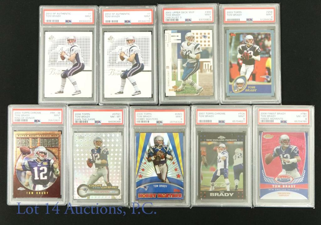 Topps & Upper Deck Tom Brady NFL Cards (PSA) (9) (1 of 4)
