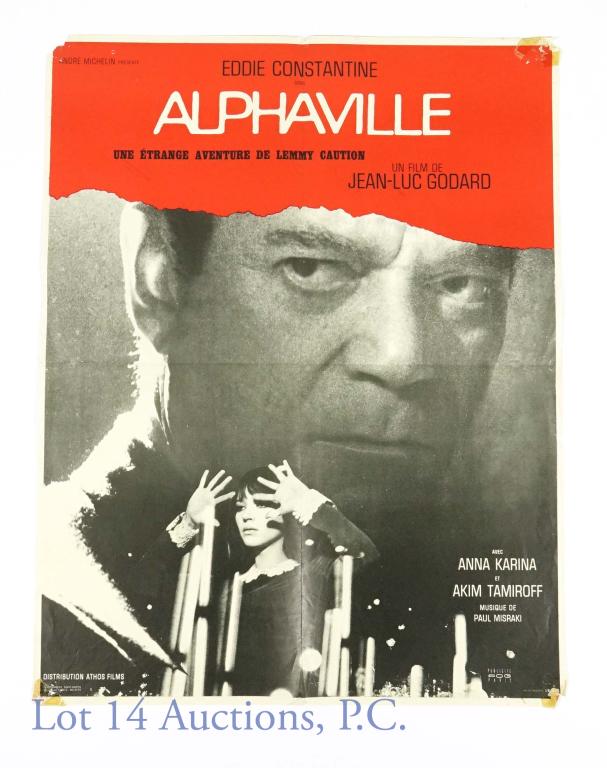 Jean-Luc Godard Alphaville Film Poster (French) (1 of 8)