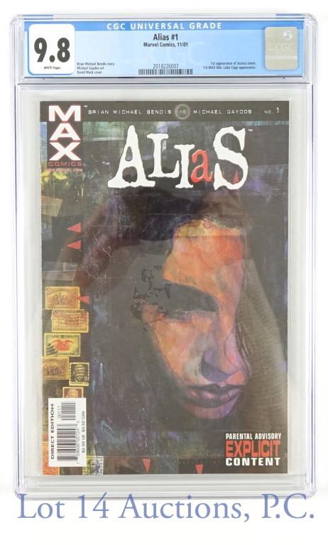 Marvel Comics Alias #1 (CGC 9.8) (2001) (1 of 4)