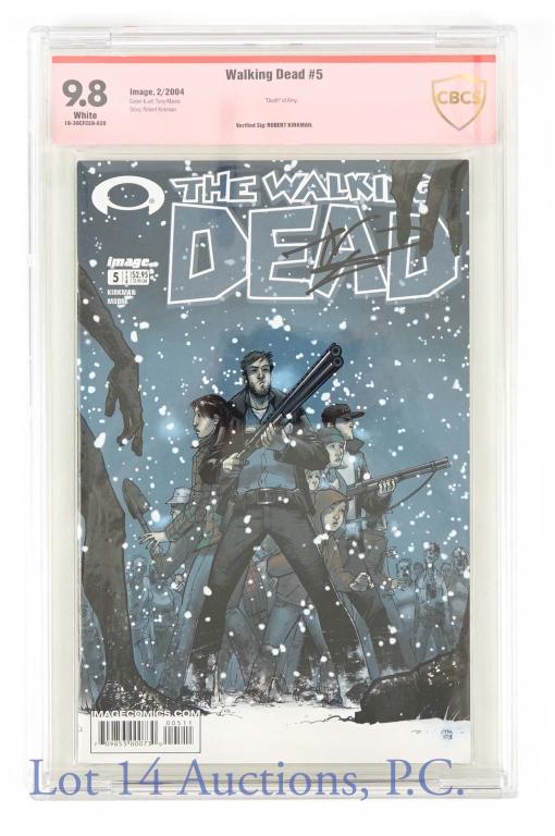 Robert Kirkman Signed Walking Dead #5 (CBCS 9.8) (1 of 5)