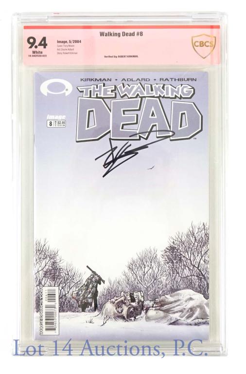 Robert Kirkman Signed Walking Dead #8 (CBCS 9.4) (1 of 5)