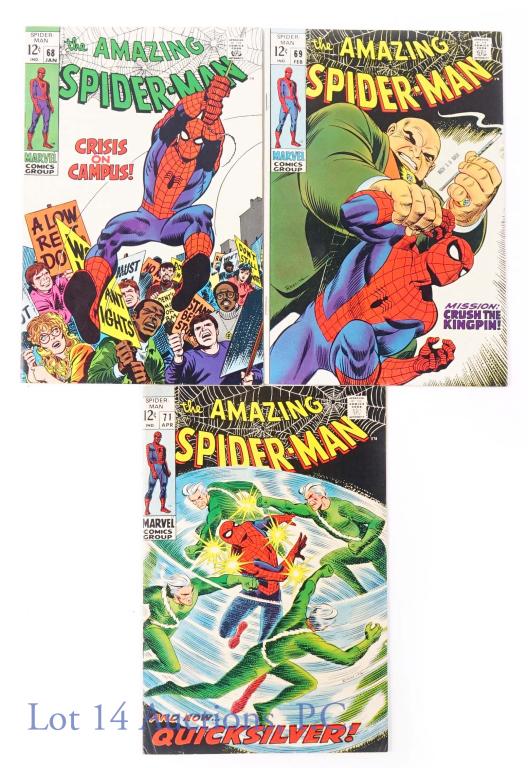 Marvel Comics The Amazing Spider-Man #68 #69 #71 (1 of 8)
