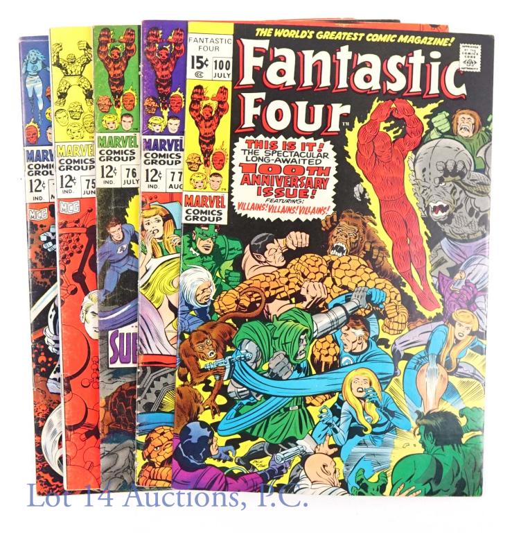 Marvel Comics Fantastic Four #74 #75 #76 #77 #100 (1 of 10)