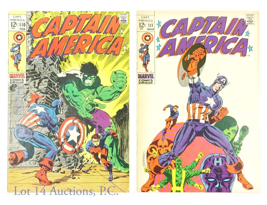 Marvel Comics Captain America #110 #111 (1969) (1 of 8)