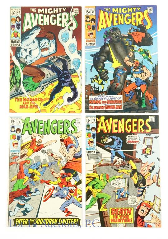 Marvel Comics The Avengers #62 #69 #70 #74 (1 of 9)
