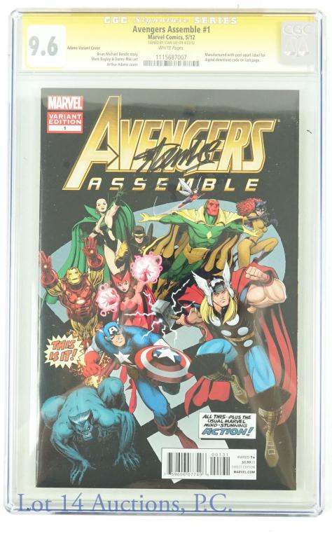 Stan Lee Signed Marvel Comics Avengers (CGC 9.6) (1 of 7)