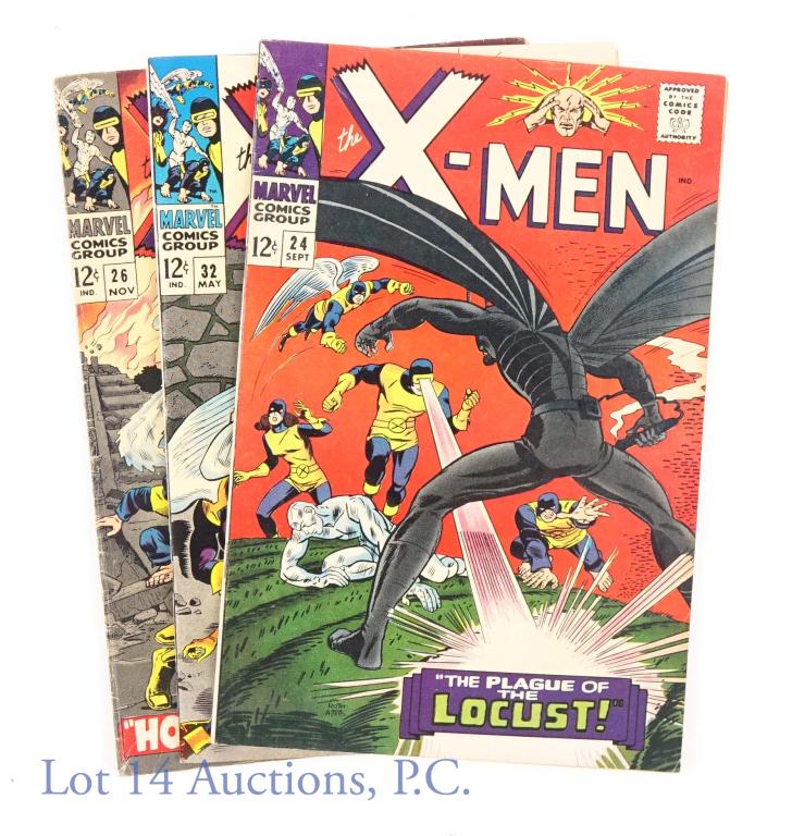 Marvel Comics The X-Men #24 #26 #32 (1966-1967) (1 of 9)