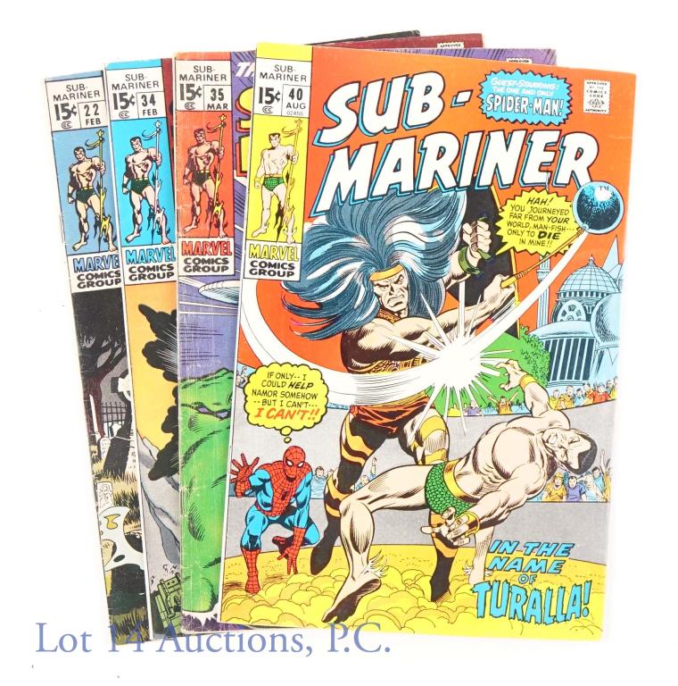 Marvel Comics Sub-Mariner #22 #34 #35 #40 (1970) (1 of 11)